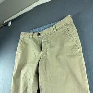 Gustin Pants Men's 32x33 Beige California Straight Washed Button Fly USA Casual